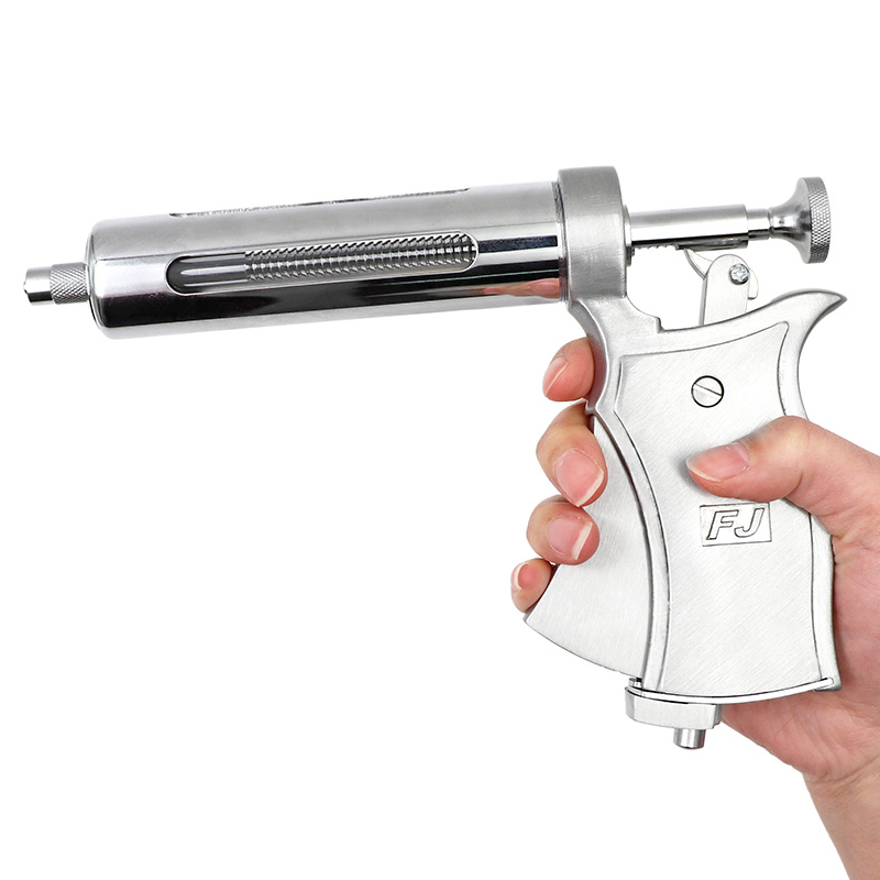 Veterinary Syringe Gun - 50 мл, полуавтоматический ветеринарный шприц-инъектор из