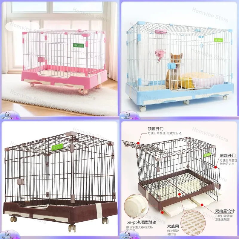 Rabbit Cage Wire - Прочная клетка для собак с встроенным